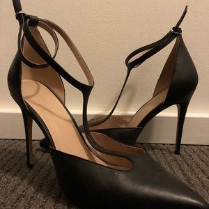 Something Navy Black Heels